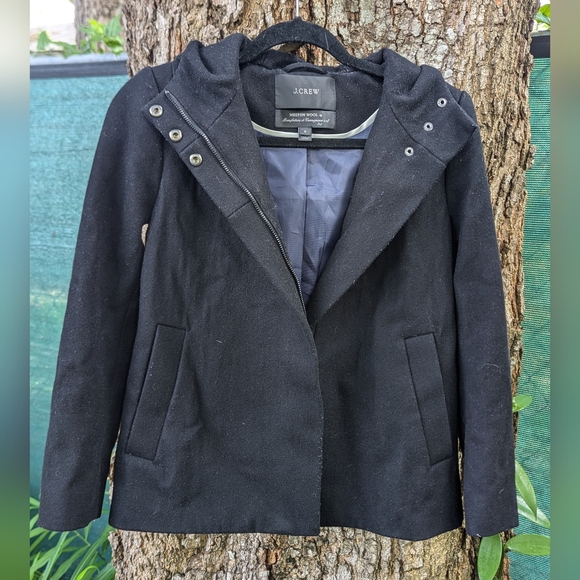 J. Crew | Melton Wool Short Bib Jacket | Size 0 - Picture 1 of 4